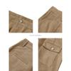 Menseye Men's Casual Pants, Ginger Yellow Corduroy Stripes, Textured, Soft and Skin-Friendly