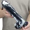 Female Masturbator Simulation Phallus Female Sex Supplies Black and White Silicone Super Soft Dildo Extra Thick Sex Toys
