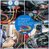 3 Pieces AC Manifold Gauge Hose Kit, R410A Refrigerant Charging Hoses 1/4 SAE, 5FT AC Manifold Gauge Hose Kit For R134A R410A R22 R404A, A/C Charging