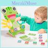 Wooden Educational Toy For Kids Frog Number Math Puzzle For Early Learning