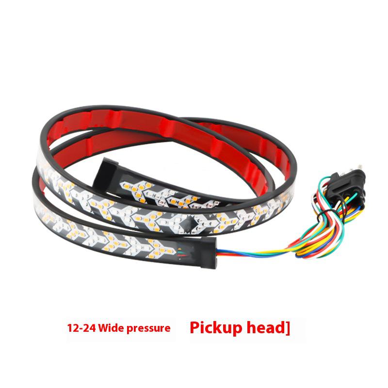 Automotive pickup truck rear multi-functional turning light, flowing turning fishbone light, brake light