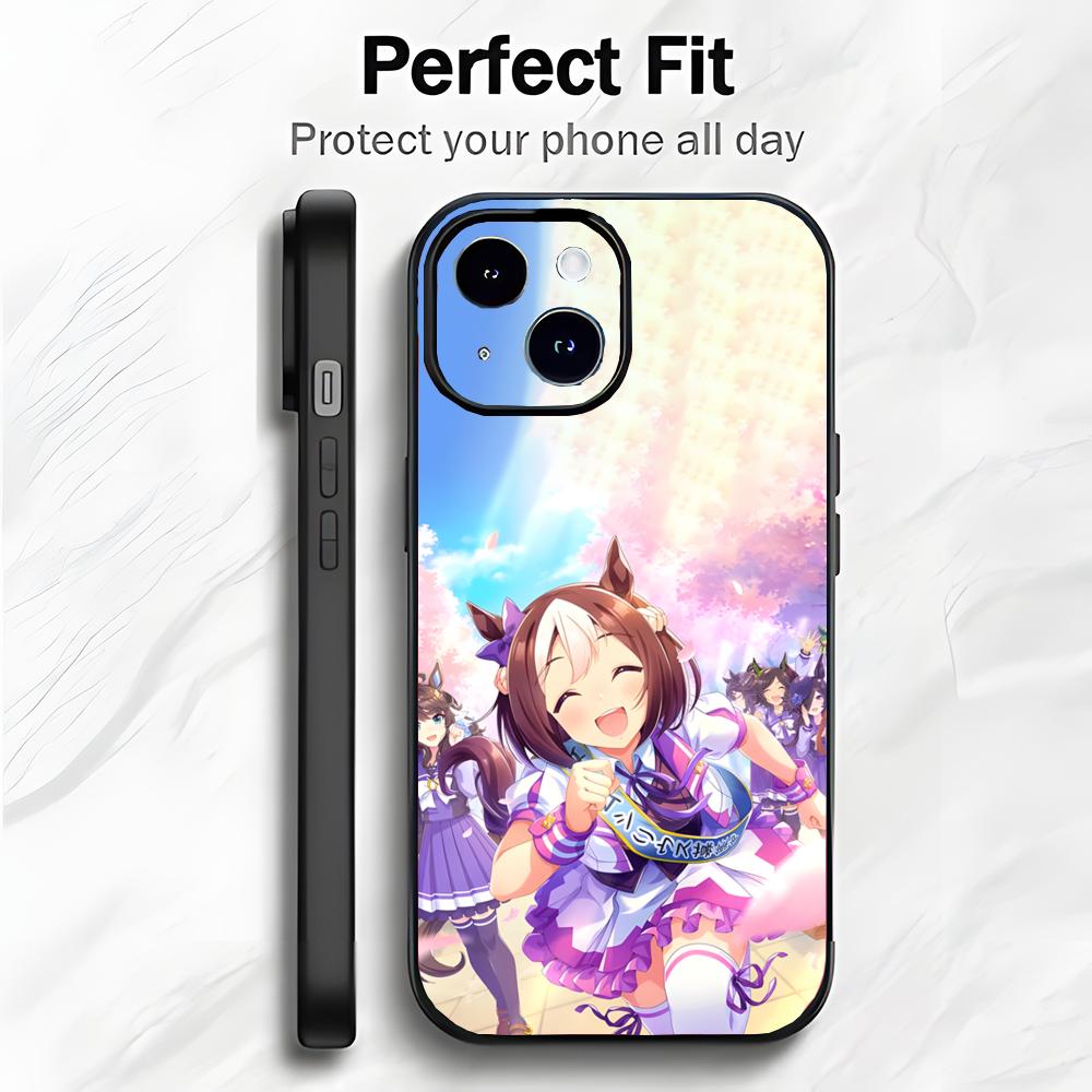 

Cute Japanese Anime U-Umamusume Pretty Derby Phone Case Phone Case Soft Packaging Lightweight For iPhone17 16 15 14 13ProMax iphone12promax