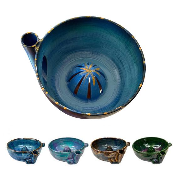 Fruit Cleaner Berry Bowl with Drainage Holes Fruit Rinse Bowl Rustic Style Fruit Wash Basket for Kitchen