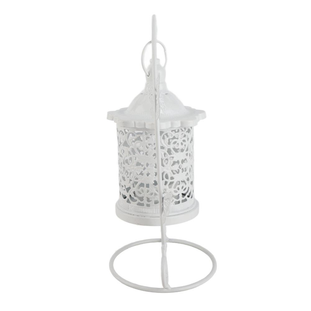 white Hanging Birdcage Decor Lamp Iron Tabletop Birdcage Ornament Anniversary Event