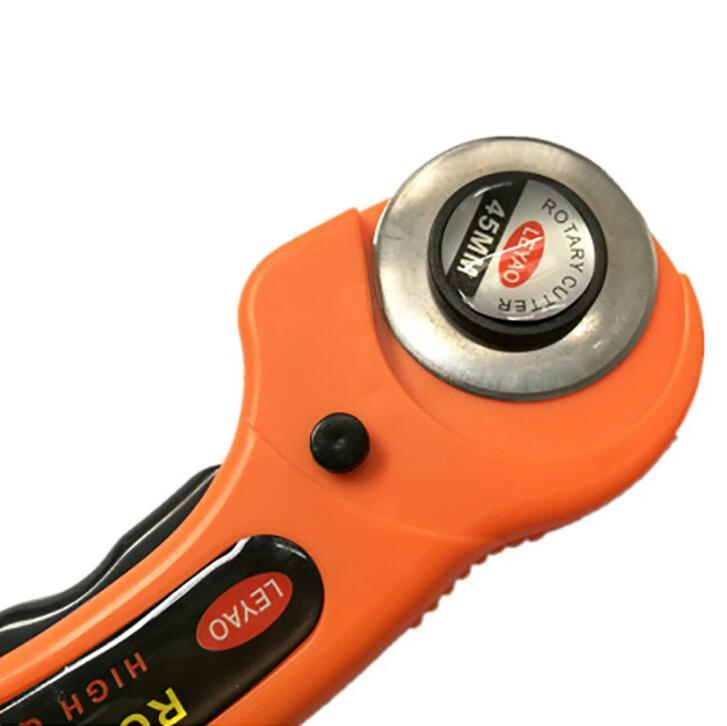 45mm Patchwork Roller Wheel Knife Cloth Cutting Knife Leather Paper Fabric Craft Fabrics Rotary Cutter DIY Sewing Accessories
