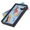 Feather Pen Dip Art Calligraphy Retro Vintage Quill Gift Box Kit with Lacquer Stamp Tool