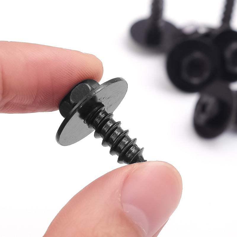 Car Bumper Self-tapping Screws Fender Fastener Clamps Hexagon Head Self-tapping Screws Universal Purpose Rivet Clamps Screws