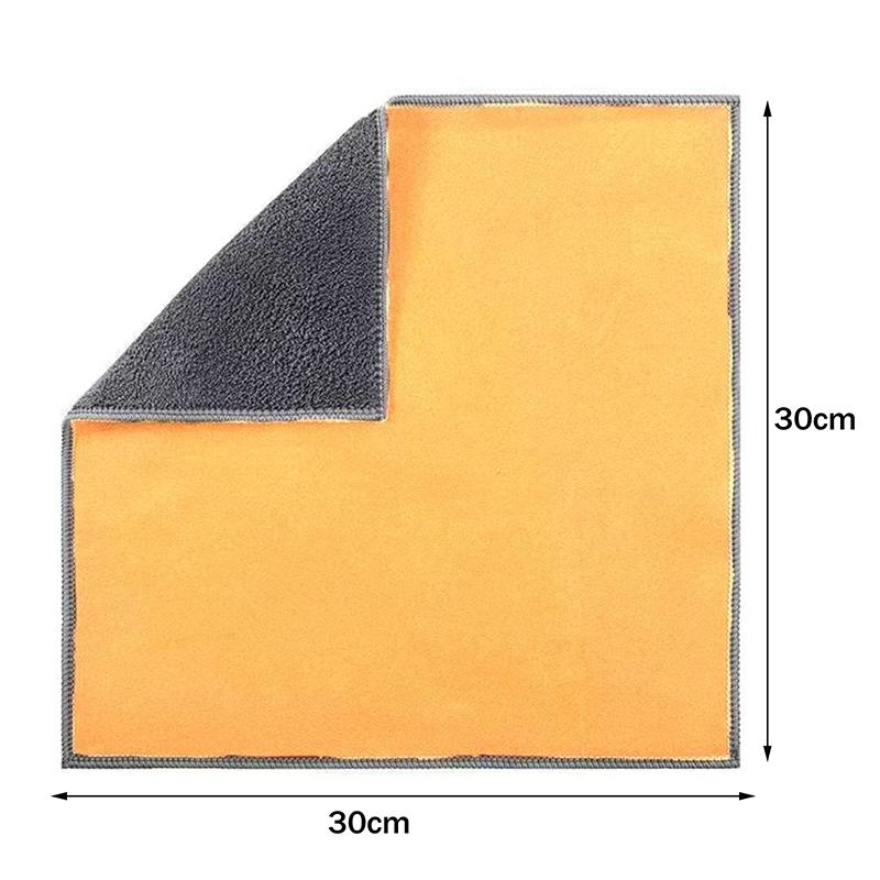 Double-Sided Suede Bear Towel, Absorbent And Residue-Free Suede Car Cleaning Towel, Household Cleaning Cloth, Extra Thick