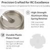 VGEBY 4Pcs Spring Retainers, Light Weight Aluminum Shock Retainers with Piston Heads RC Car Upgrade Accessory Fit for TRXXAS Slash 2WD RC Car Upgrade