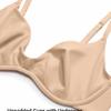 Large size TK European and American size English marked with steel ring flat mouth round neck non-marking slim underwear bra