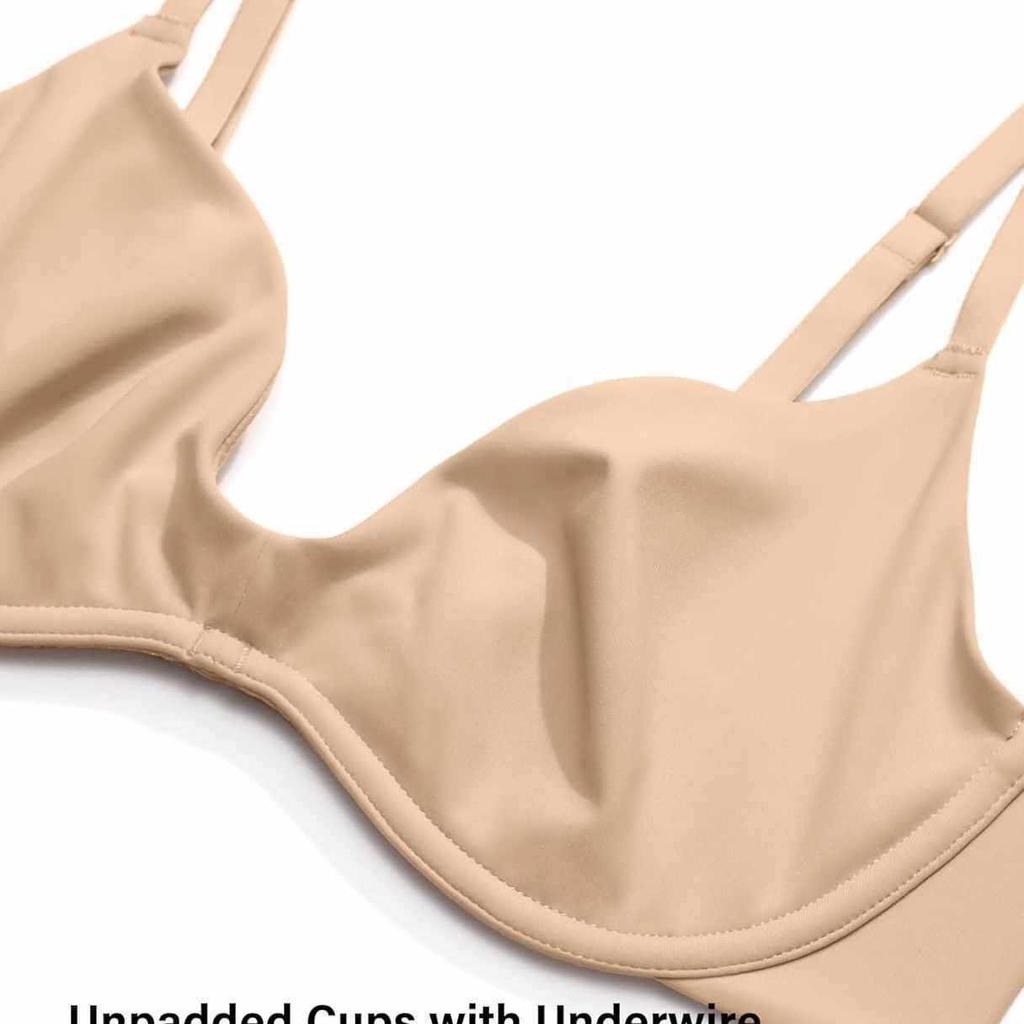 Large size TK European and American size English marked with steel ring flat mouth round neck non-marking slim underwear bra
