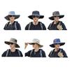 Adjustable Wide Brim Fisherman Hat Polyester Fiber 56 cm 1 Pc