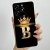 Kronenbuchstaben Handyhülle für OPPO Realme C61 4G 6,74" RMX3939 C 61 C63 Narzo N63 Hülle Quadratisch Flüssigsilikon Weiche Stoßfängerabdeckung