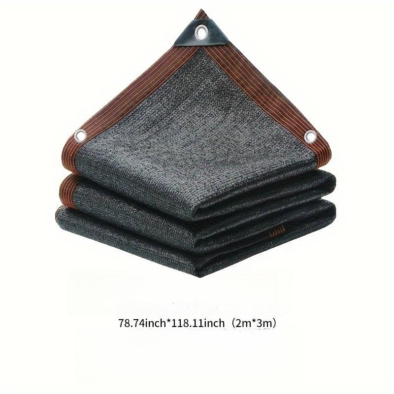 Durable Black UV Protection Canopy - Outdoor Sun Shade Net - Multiple Sizes Available for Travel, Picnics, and Pools