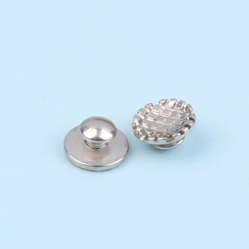 10Pcs/Bag Dental Orthodontic Lingual Button Bonded Eyelet Traction Hook Bondable Metal Mesh Base Bond Bonding Tongue Side Buckle