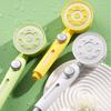 Candy Color Five-speed Booster Shower Head One-button Water Stop Filter Handheld Shower Set Home Bathroom