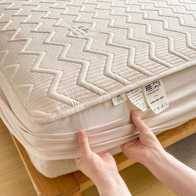 Class A Soybean Quilted Bed Sheet Thickened Dustproof Bedspread Simmons Protective Cover Pure Cotton Mattress Cover