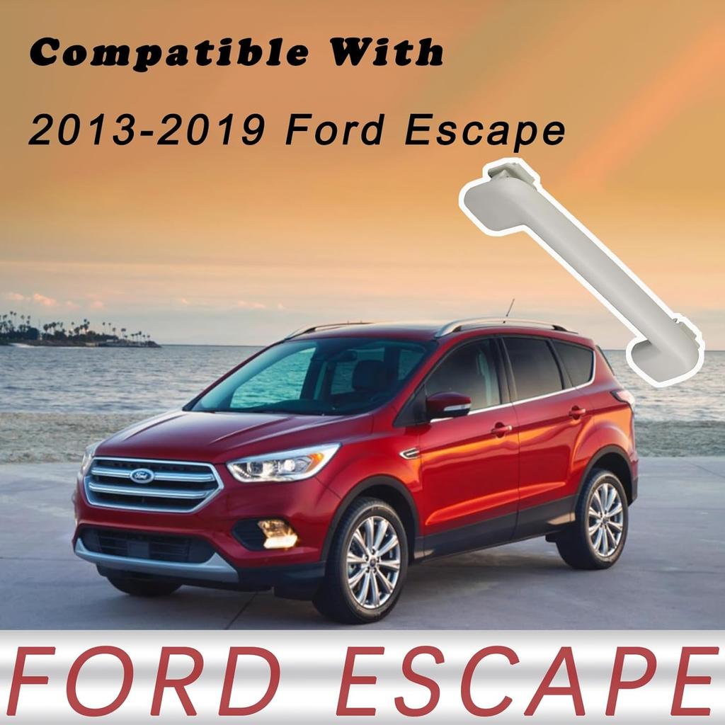 TQPONLY Interior Grab Handles Grips Compatible With 2013- Ford Escape Accessories Front Side Replaces 7S7Z-5831406-AA Roof Assist Handle