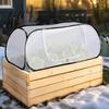 Breathable Non Woven Fabric Greenhouse Pop Up Winter Garden Rows Plant Covers Raised Beds Vegetable Cold-proof Warm Growing Environment for