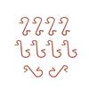 Metal Christmas Hooks - Gold, Red, Green, Silver, Multi-color S Hooks for Holiday Decorations