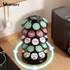 5-lagiges 360° drehbares Kaffeekapsel-Aufbewahrungsregal, große Kapazität, platzsparend, vertikaler Kaffee-Display-Organizer