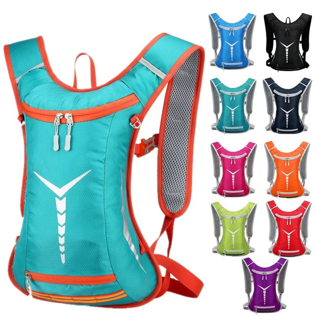 1PCSLightweight Waterproof Hydration Backpack for Running Hiking Cycling-Insulated Breathable Unisex Pack with Reflective Strips