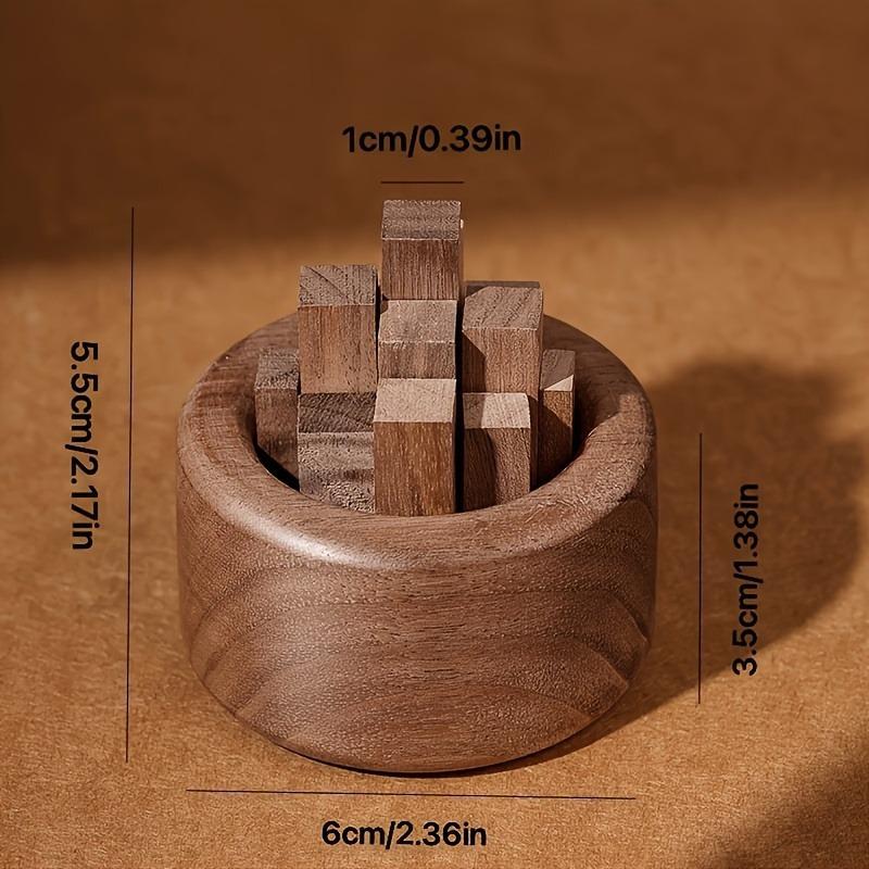 1PC Wooden Essential Oil Diffuser Aromatherapy Sticks Decor Walnut Wood Fragrance Expander for Home Bathroom Car Ornament