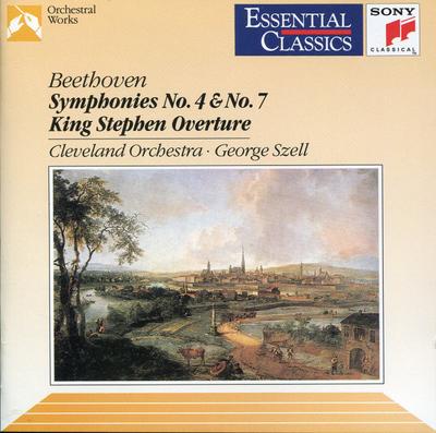 CD LUDWIG VAN BEETHOVEN, GEORGE SZELL; - Beethoven;Symphonies 4 & 7  SBK48158 Sony Classical 1992 Europe Classical Used