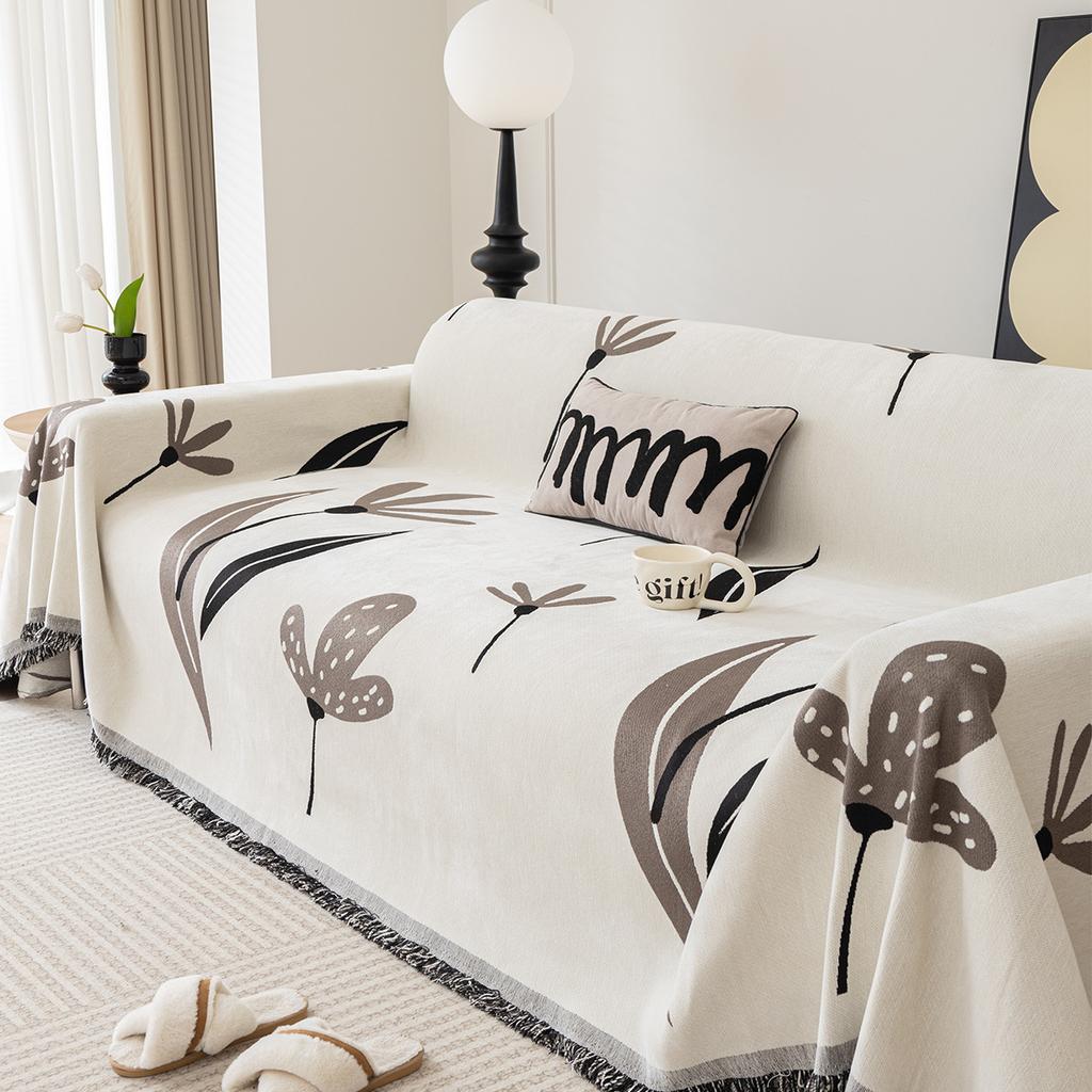 Nordic Style Simple Sofa Cover Cloth Anti-Scratching One-Piece Sofa Towel Sofa Cover Sofa Cover Four Seasons Universal