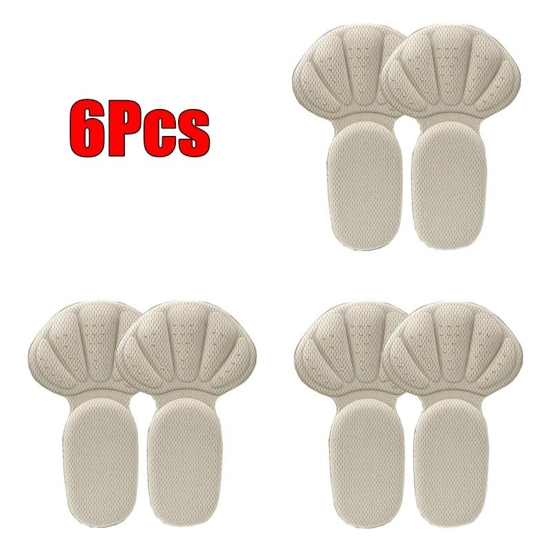 Heel Stickers Sneakers Heel Protector Feet Pads Pain Relief Size Reducer Non-slip Shoe Insoles T-Shaped Foot Care Pad Heel Grips