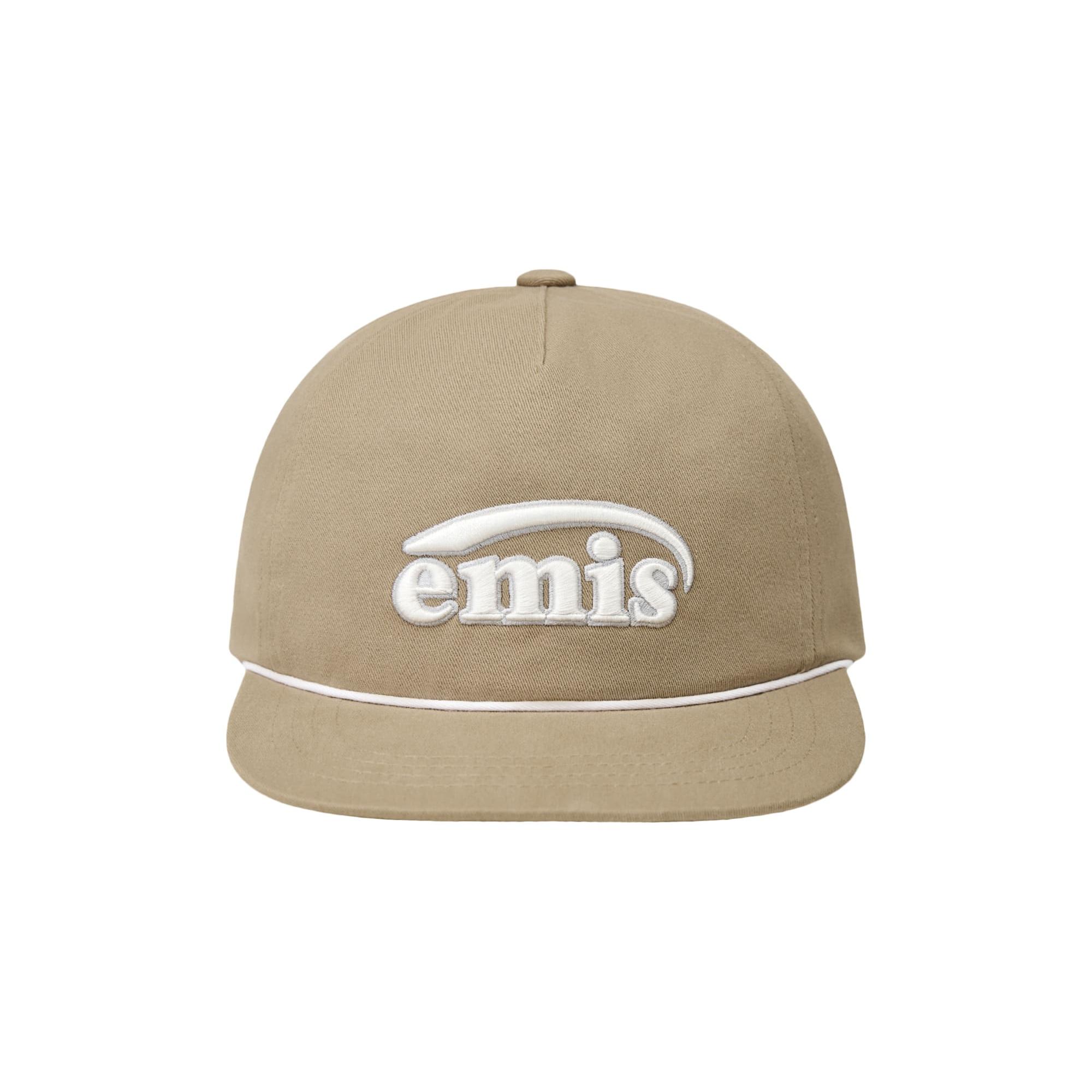 

[EMIS] NEW LOGO COTTON TRUCKER HAT - 5 Aesthetic Colors BEIGE