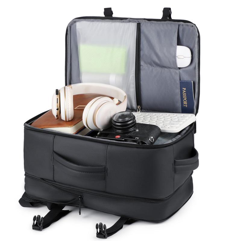 Customizable Expandable Laptop Backpack with Logo - Large Capacity & Wet/Dry Separation