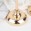 Luxury Golden Crystal Candlestick Holder for Wedding Tabletop Decoration Handmade Glass Metal Candle Stand Home Christmas Decor