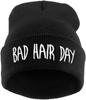 15 Colors Winter Unisex Funny Bad Hair Day Hip Pop Beanie Hat Women Men Ski Cap