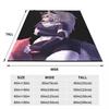 Shy Loona Flannel Throw Blankets Helluva Anime Blanket for Home Bedroom Soft Bedspread