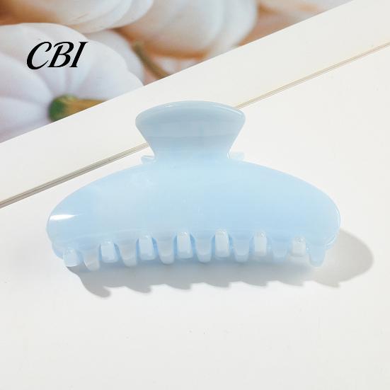 Scratch-resistant Hair Clip Back Head Claw, Macaron Color Shower Clip, Smooth Surface Large Damage-free Anti-Slip Teeth Accessory for Buns Commuting