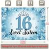 Party Backdrop Flat Sweet Sixteen Winter Events Wedding Coming Ceremony Four Photo Booth Background Front Door Decor