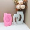Special Shaped Vase Molds Unique Flowerpots Silicone Mould for Making Planter Flower Arrangement Resin Molds Home Decors