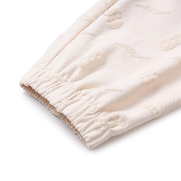 Saucony Solid Color Casual Elastic Cuff Knitted Sports Pants Women bottoms Light-Beige SC1249051A-WT09