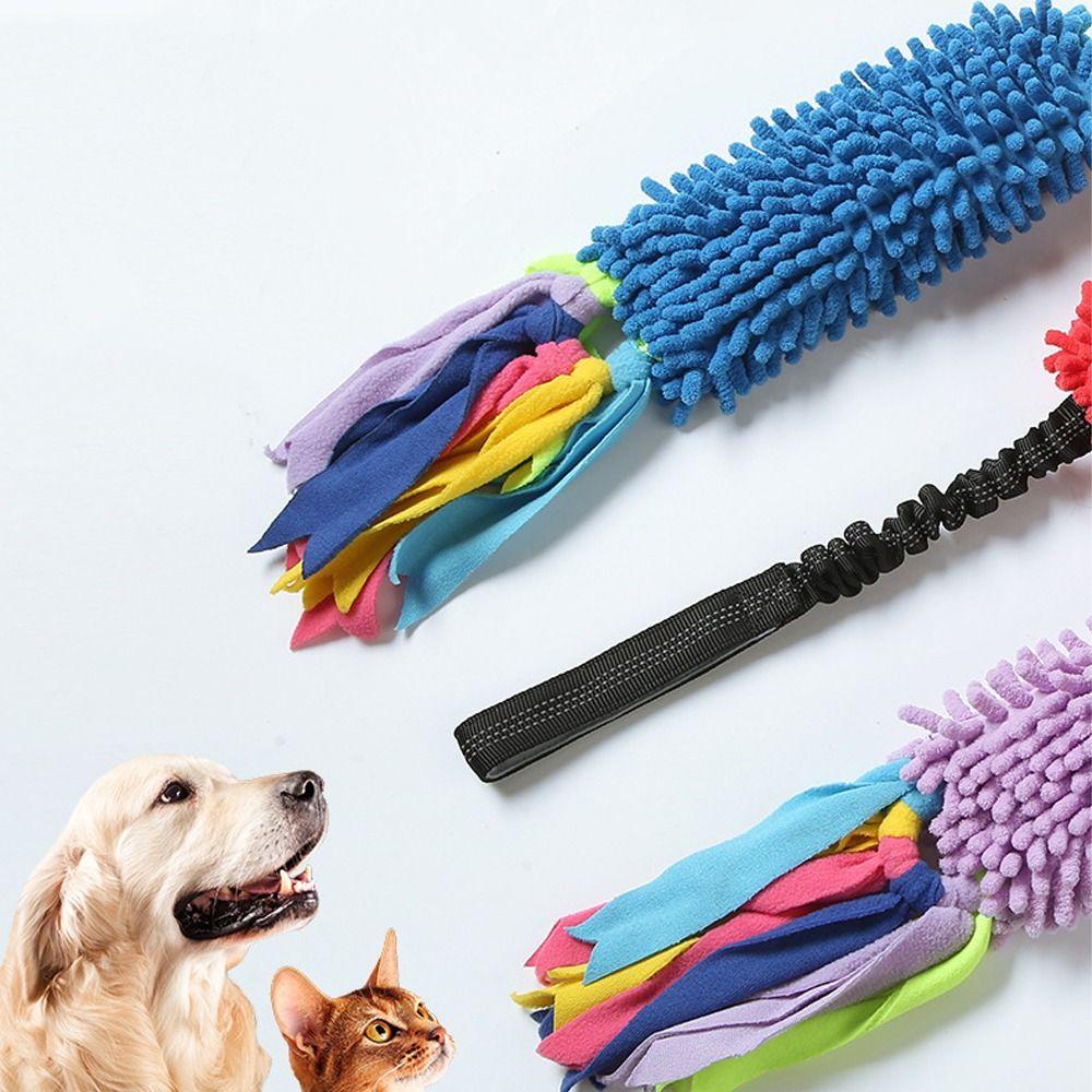 Welpen Kauspielzeug Bunt Haustier Kauspielzeug Quietschend Zähne schleifen mit Geräusch Lustig Zahnungsfest Seil für mittelgroße große Hunde