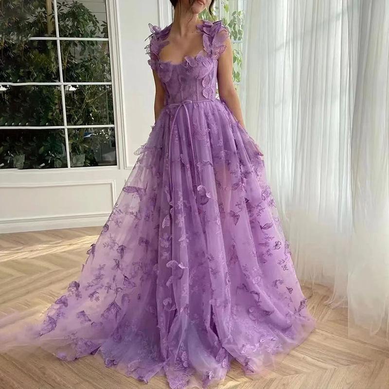 European and American fashionable women`s evening