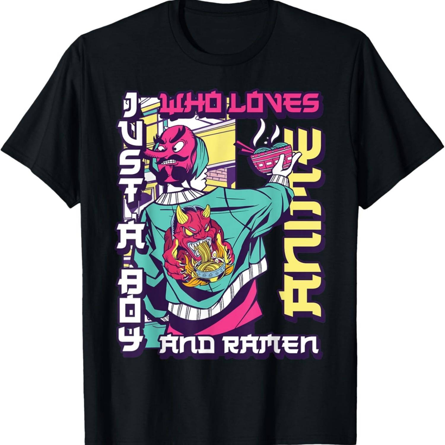 Just a guy who loves anime and ramen T-Shirt S