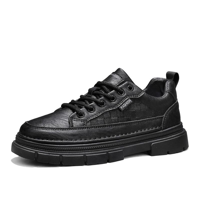 Shoes autumn new waterproof leather comfortable casual shoes youth British style board shoes