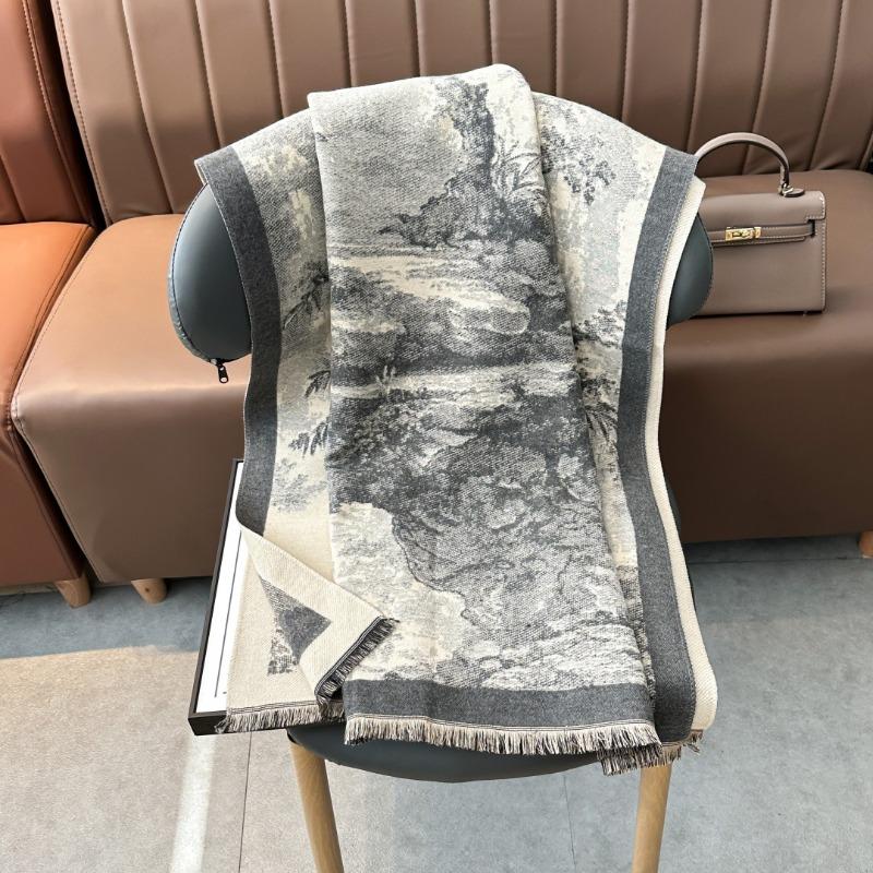 Autumn and winter new retro fashion scarf imitation cashmere warm scarf with shawl