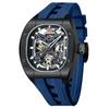 MF MINI FOCUS Luxury Square Hollow Mechanical Watch for Men Soft Silicone Band Waterproof Fashion Automatic Male Wrist Watch