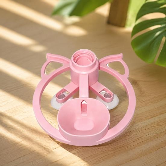Travel Water Bowl for Cats Automatic Cat Dispenser, Bottle Adapter Pet Dispenser with Suction Cups, Durable ABS Feeder Non-Slip Portable