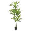 Faux Dracaena Fragrans Tree ABS PU Artificial Dracaena Fragrans Fake Floor Potted Plant for   Living Room Decor