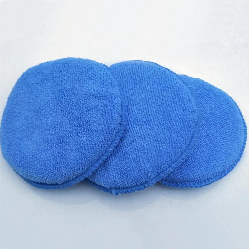 10Pcs Car Detailing Polishing Waxing Sponge Soft Microfiber Car Wax Applicator Pad Dust Remove Cleaning Car Cleaning Care Tool