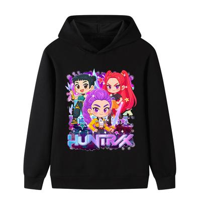 Outono Inverno Huntrx Personagem de Anime Estampado Moletons Casuais Quentes Esportivos Manga Longa Crianças Menino e Menina Kids Unissex Moletons com Capuz