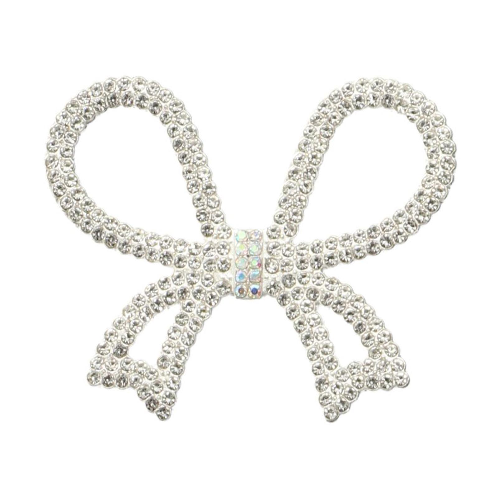 

DIY Phone Case Accessory Large Butterfly Bow Charm Metal Rhinestone Decoration A